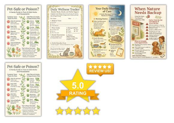 Pet Natural Remedies Guide Printable Wellness Toolkit