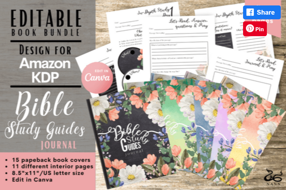 Bible Study Journal for Amazon KDP