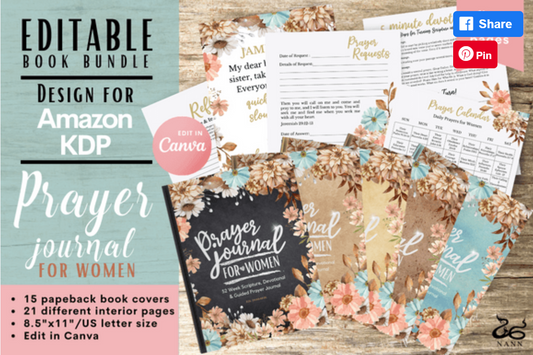 Prayer Journal for Women for Amazon KDP