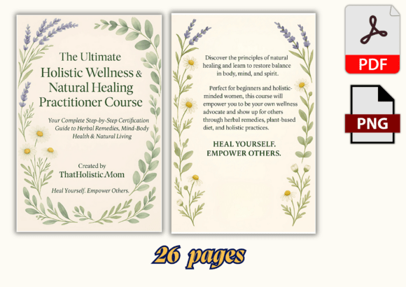 Holistic Wellness & Natural Healing Practitioner Course (Printable Kit)