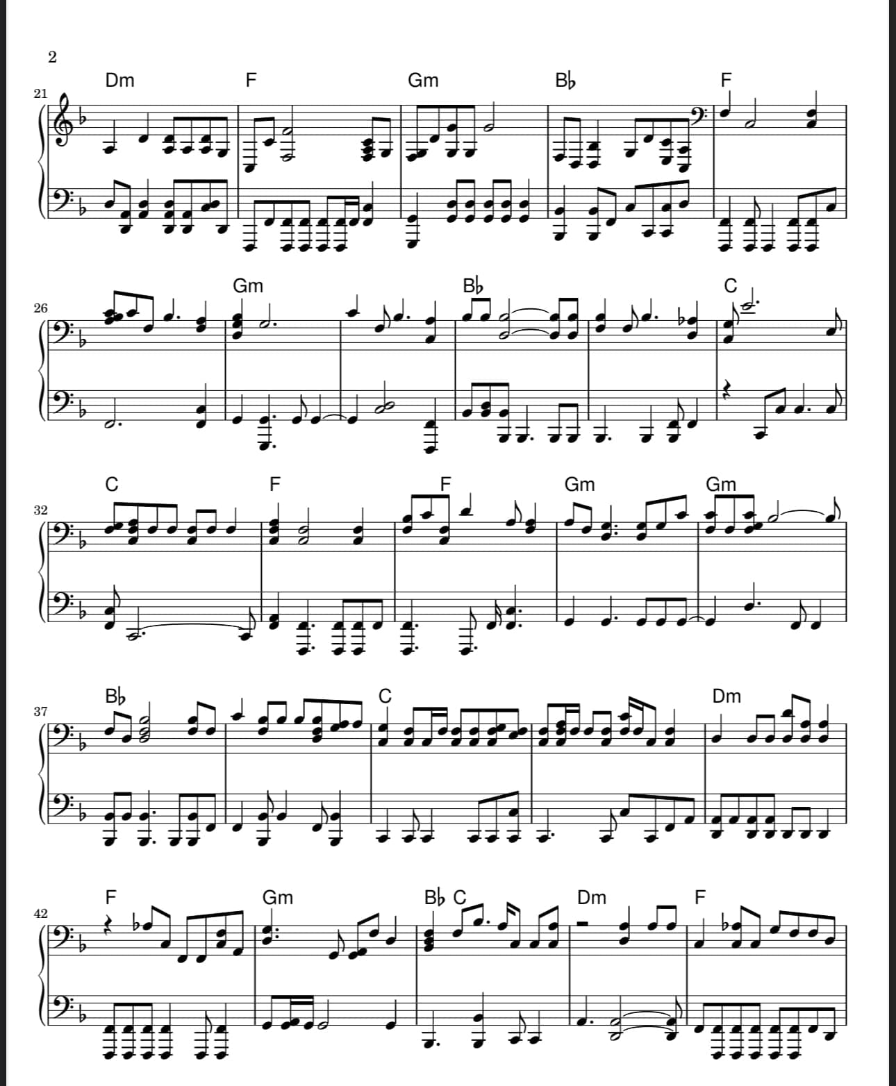 Audio Transcription for Sheet Music