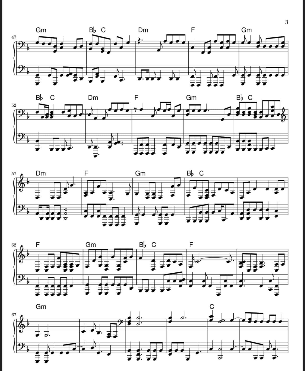 Audio Transcription for Sheet Music