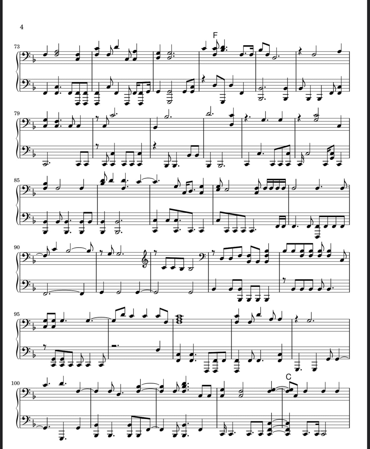 Audio Transcription for Sheet Music