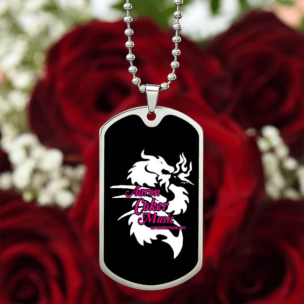 Aaron Coker Music Women's Dog Tag