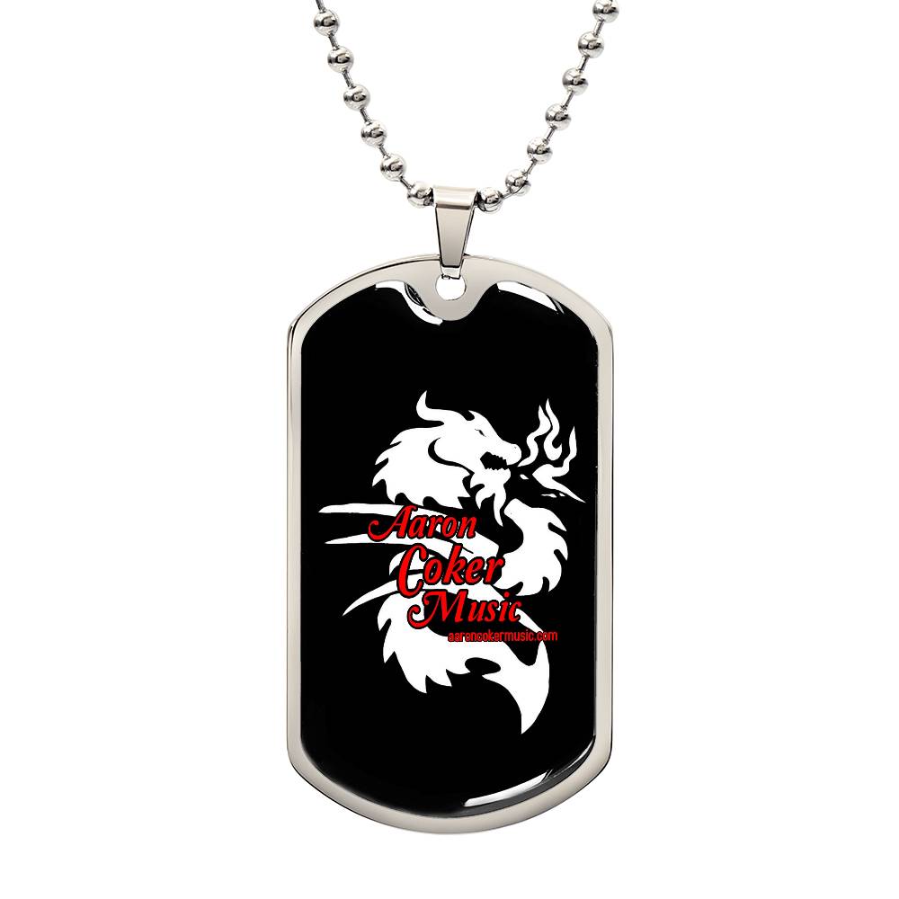 Aaron Coker Music Men's Dog Tag