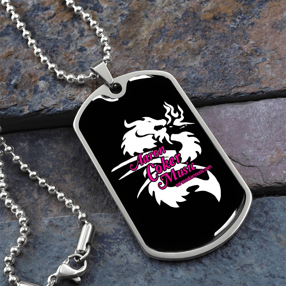 Aaron Coker Music Women's Dog Tag