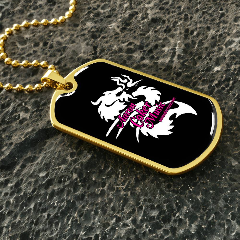 Aaron Coker Music Women's Dog Tag