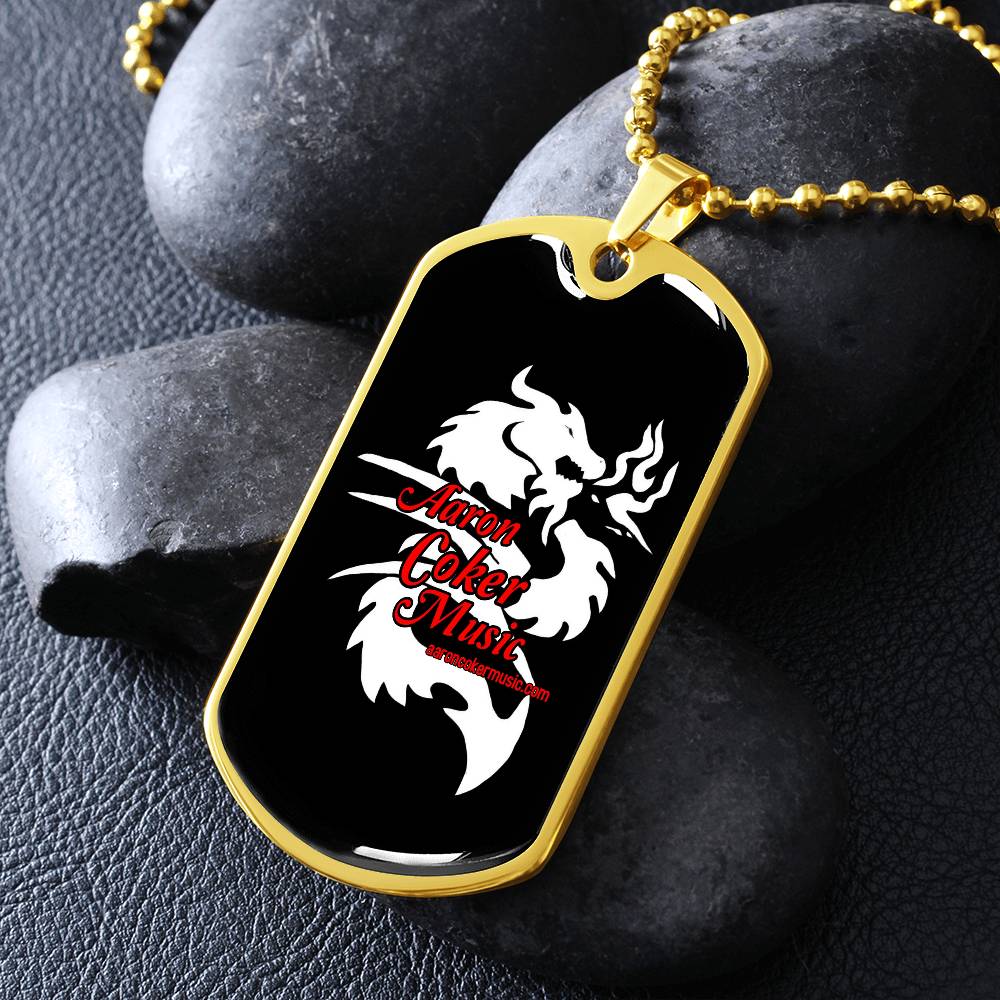 Aaron Coker Music Men's Dog Tag