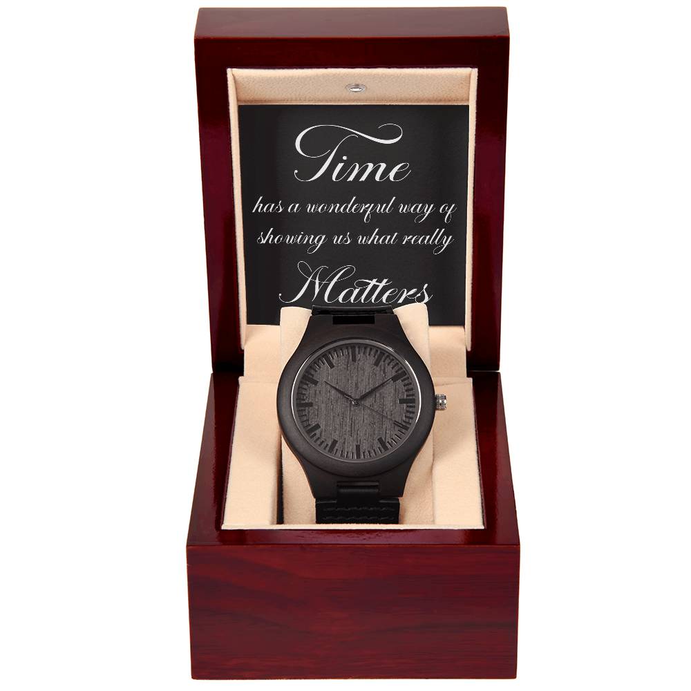 Sandalwood Watch with Message Card and Gift Box