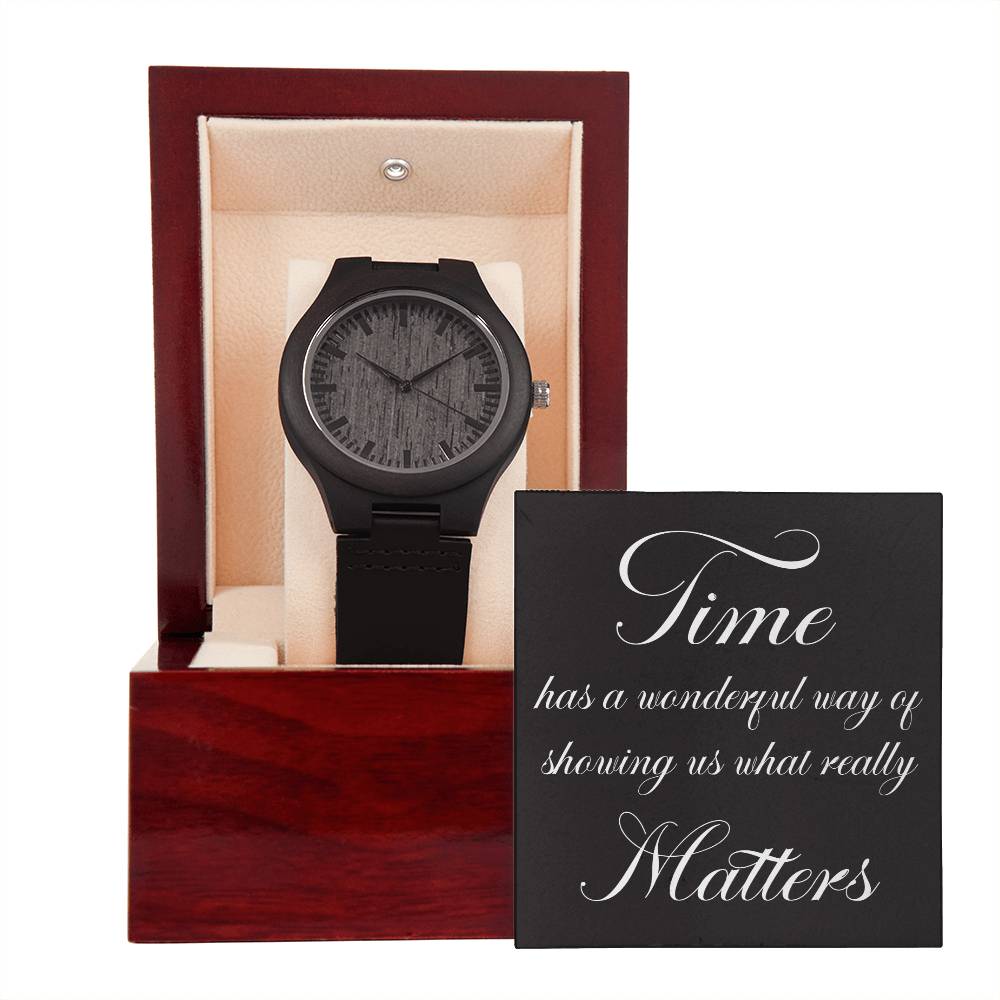 Sandalwood Watch with Message Card and Gift Box