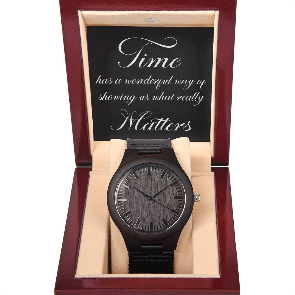 Sandalwood Watch with Message Card and Gift Box