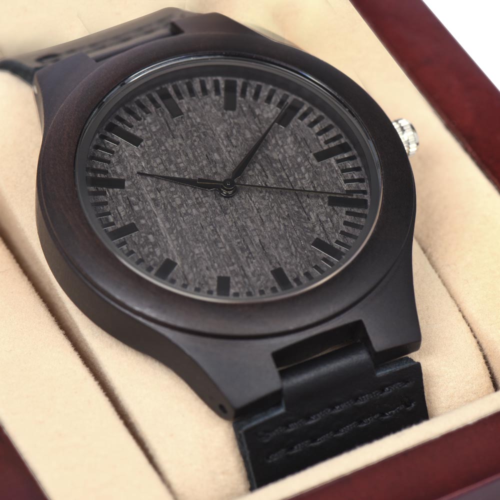 Sandalwood Watch with Message Card and Gift Box