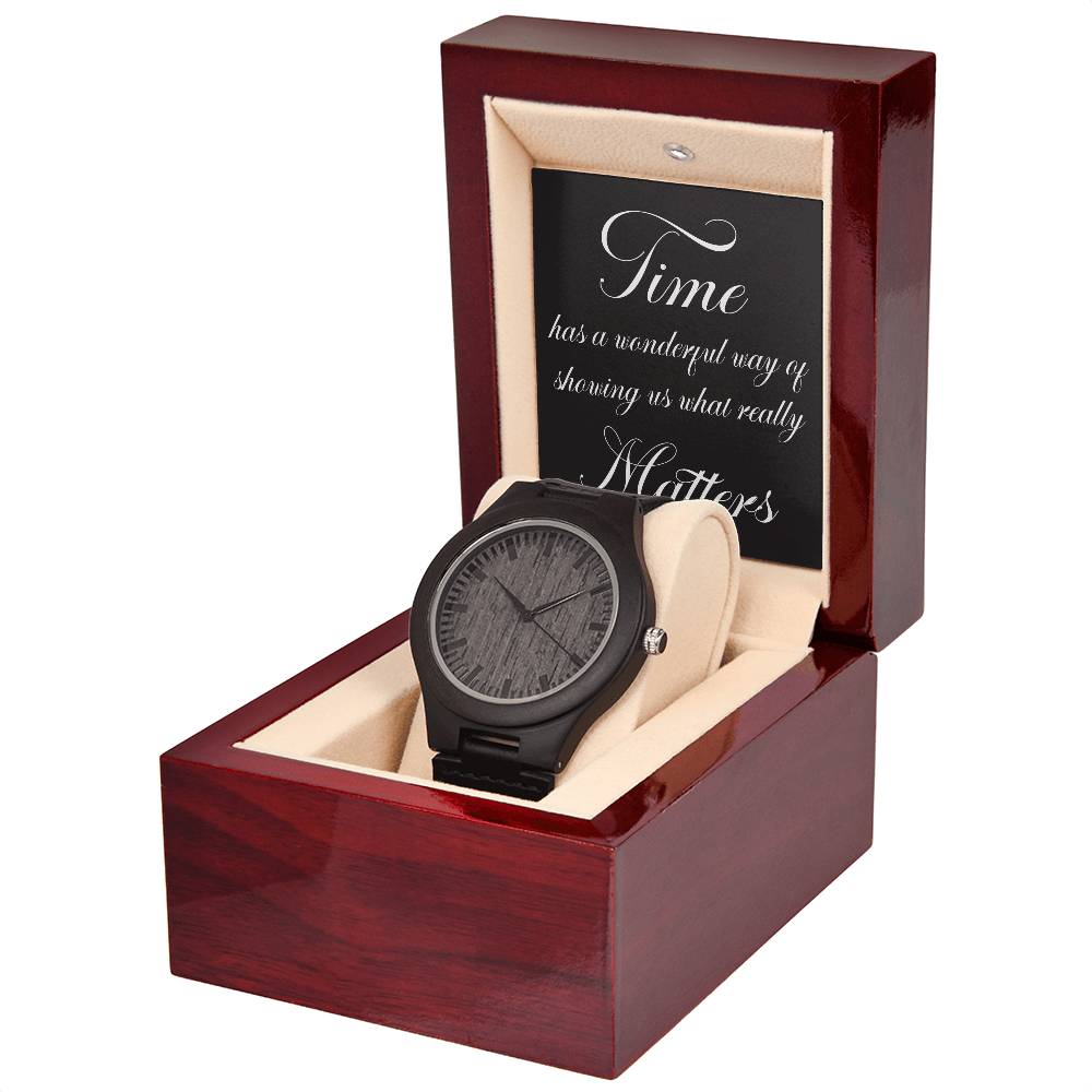 Sandalwood Watch with Message Card and Gift Box