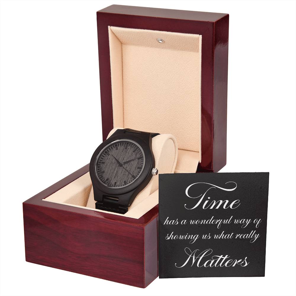 Sandalwood Watch with Message Card and Gift Box