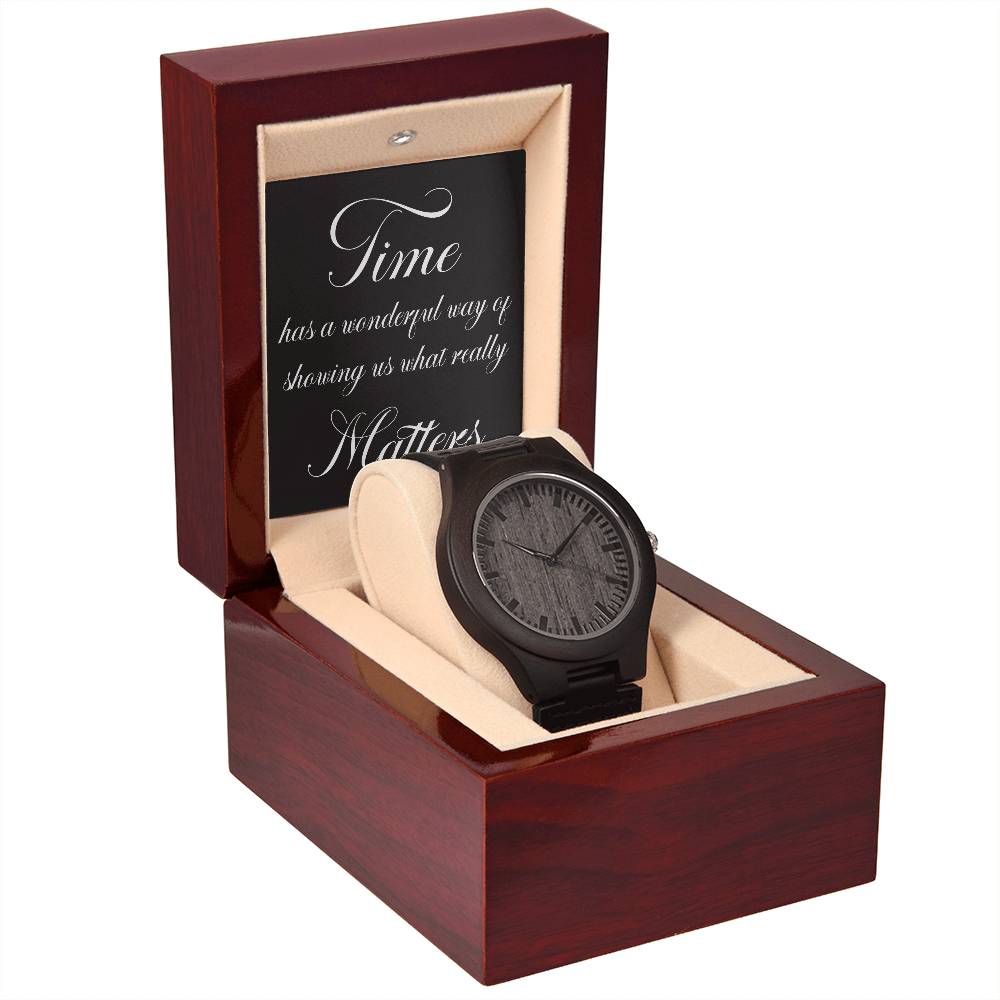 Sandalwood Watch with Message Card and Gift Box