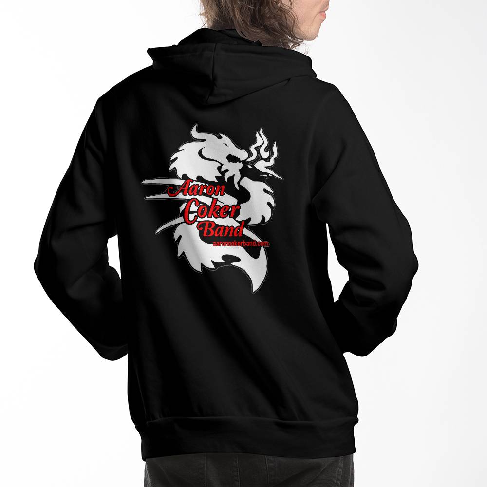 Aaron Coker Band White Dragon Men's Pullover Fleece Hoodie