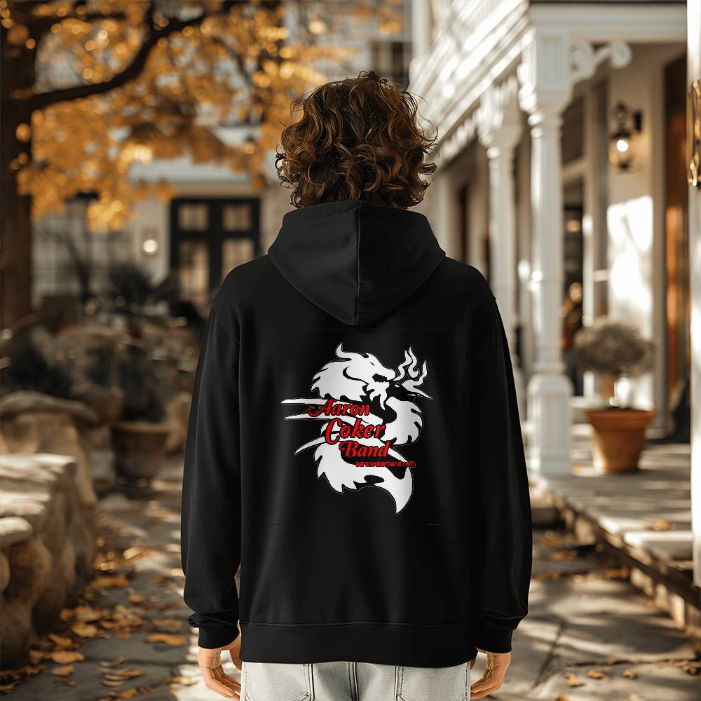 Aaron Coker Band White Dragon Men's Pullover Fleece Hoodie