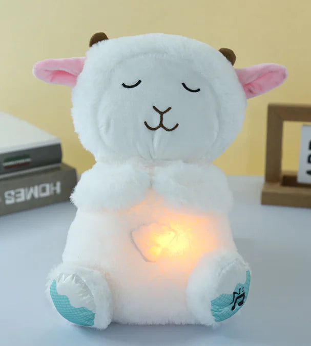 Plush Breathing Bear / Animal Toy with Music and Light