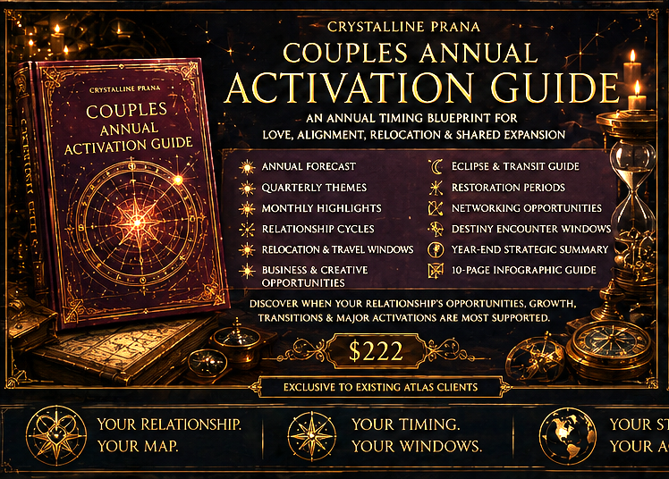 Crystalline Prana Couples Life & Location Atlas with Bonus Activation Guide