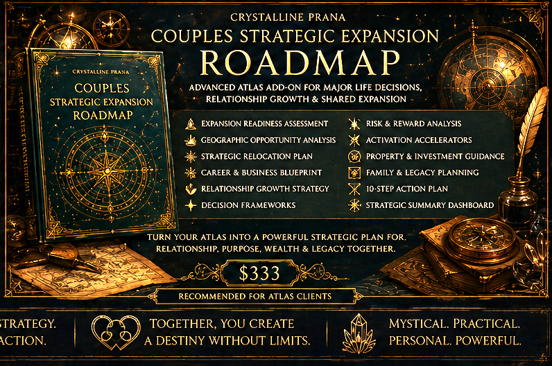 Crystalline Prana Couples Life & Location Atlas with Bonus Activation Guide