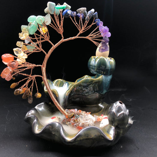 Crystal Chakra Tree Incense Burner