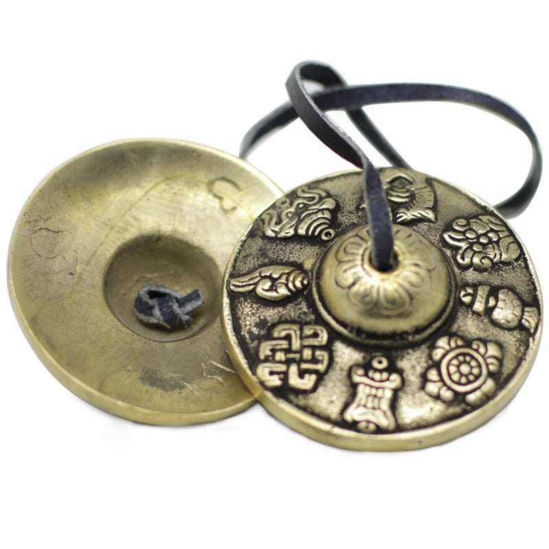 Nepal Tibetan Pure Copper Tingsha Bells Handmade Cymbals