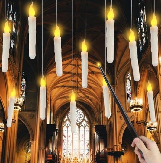 Floating Candles With 20 LED Candle Sticks